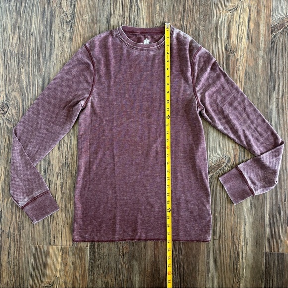 Helix L/S Waffle Knit Thermal Shirt Mens Medium - Picture 3 of 8